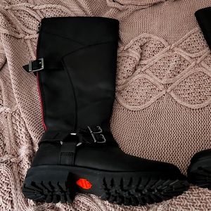 Women's  Black Lomita Riding Boots by Harley  Davidson Size 7 medium